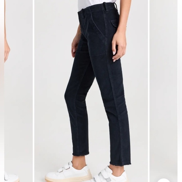 Nili Lotan Deep Gray Patch Pocket Corduroy Pants Size 4 - Picture 12 of 16